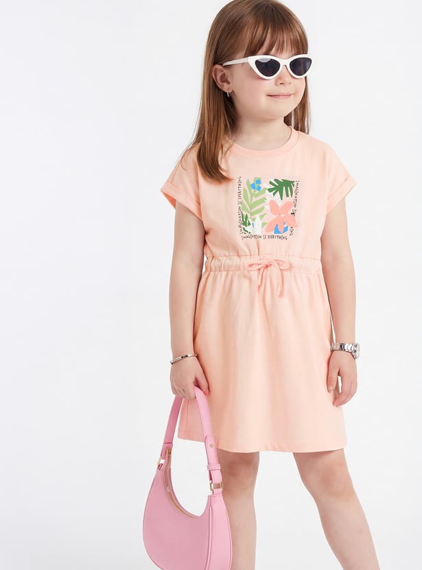 FAME FOREVER Girls Printed A-Line Dress