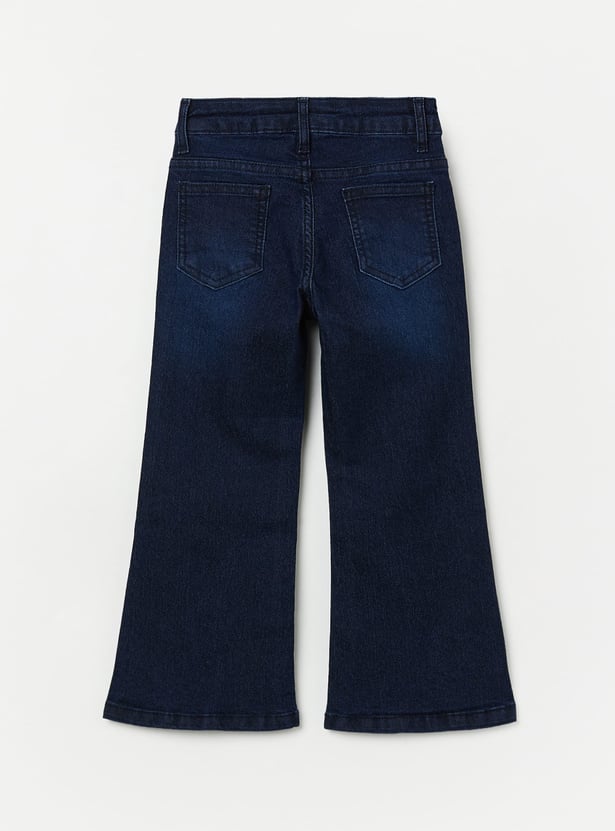 FAME FOREVER Girls Solid Mid-Rise Jeans
