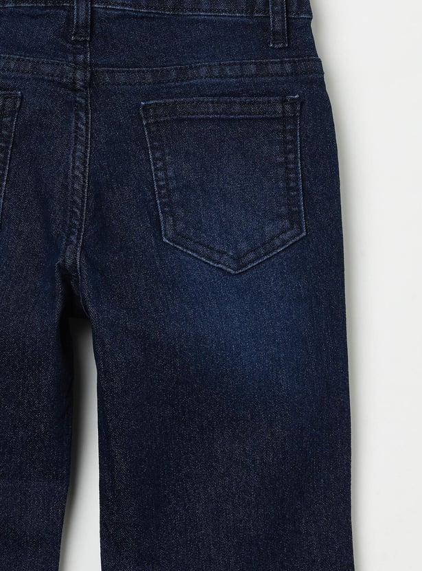 FAME FOREVER Girls Solid Mid-Rise Jeans