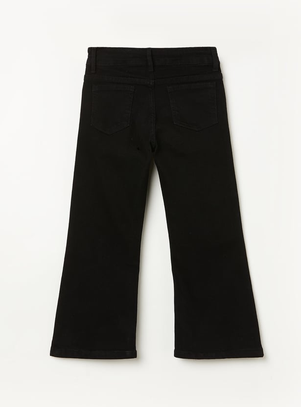 FAME FOREVER Girls Solid Mid-Rise Jeans