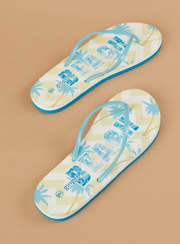 GINGER Printed Flip Flops