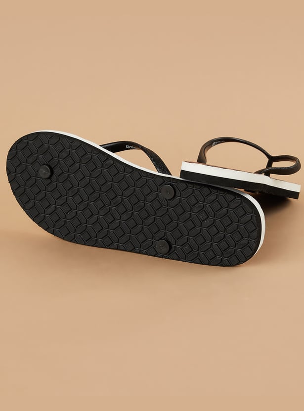GINGER Animal Print Flip Flops