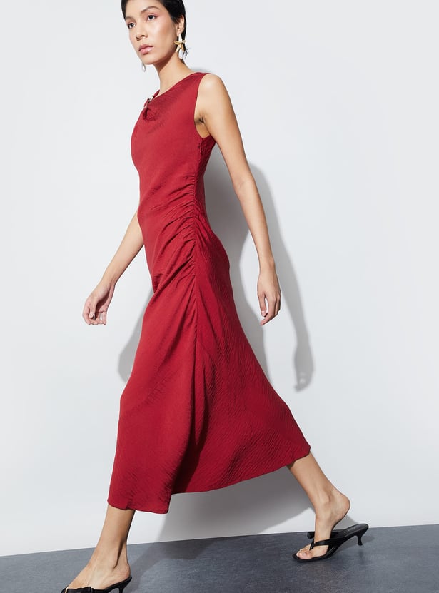 CODE Textured Midi Dress