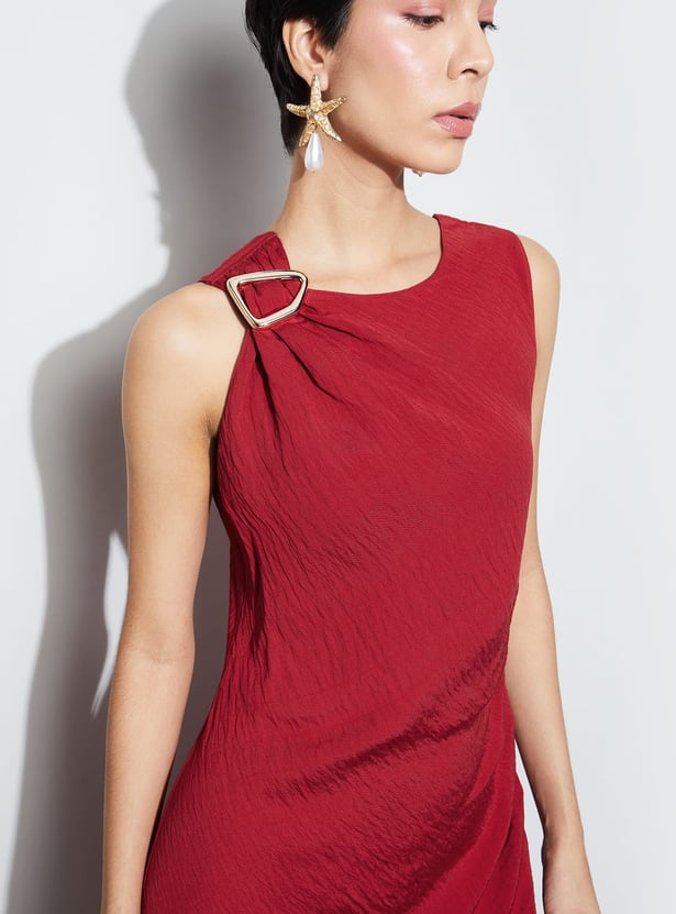 CODE Textured Midi Dress