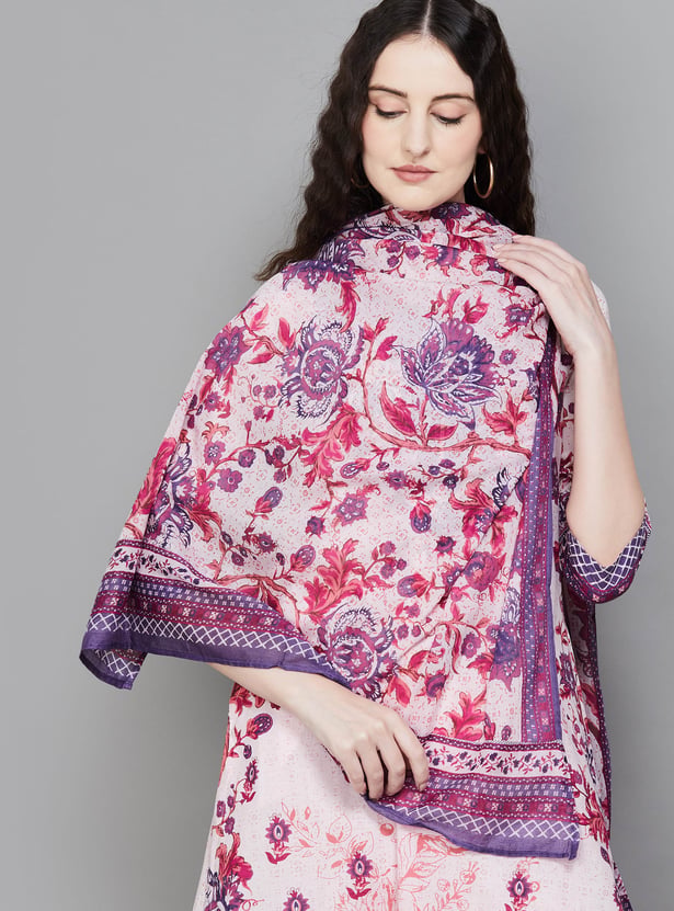 BIBA Floral Print Kurta Set