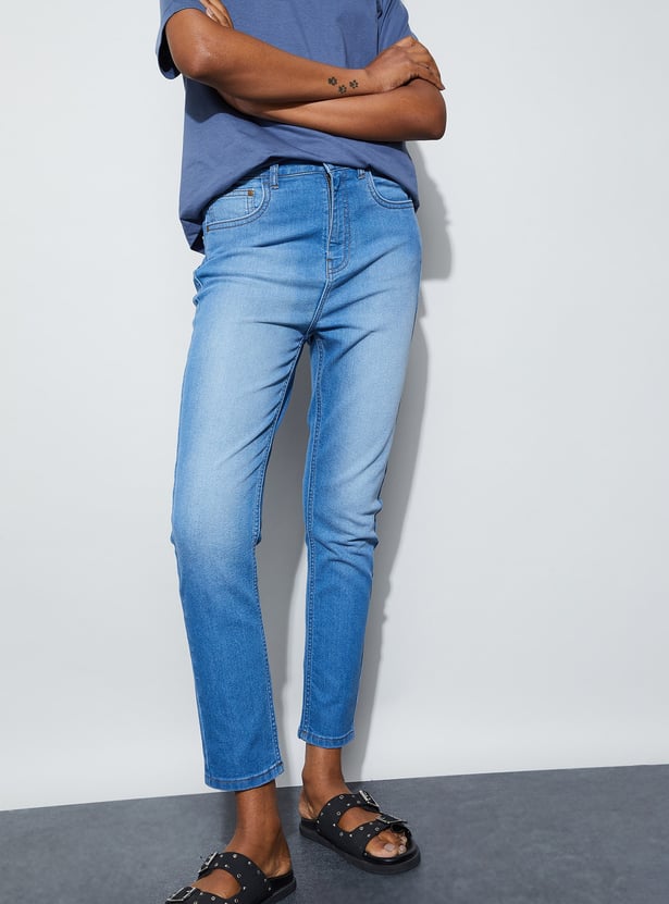 FAME FOREVER Light Wash Slim Fit Jeans