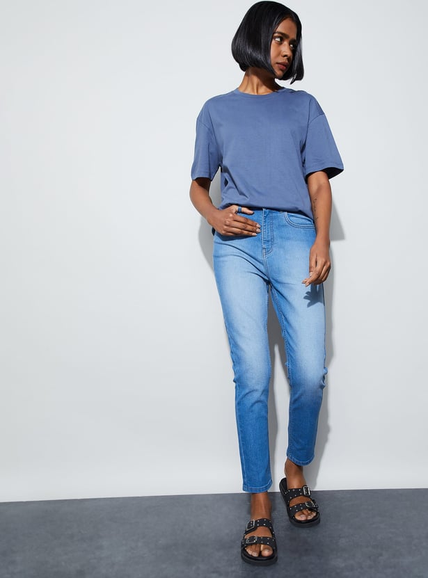FAME FOREVER Light Wash Slim Fit Jeans