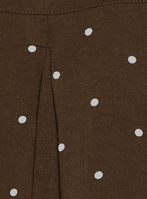FAME FOREVER Polka Dot Print Shirt