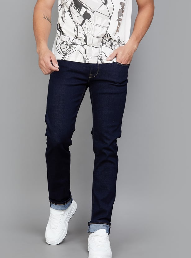 PEPE JEANS Solid Slim Straight Jeans