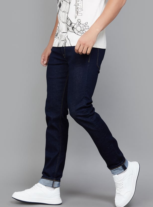 PEPE JEANS Solid Slim Straight Jeans