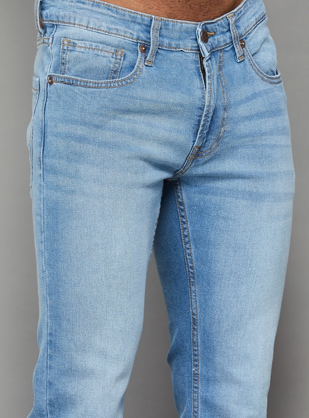 PEPE JEANS Light Wash Slim Straight Jeans