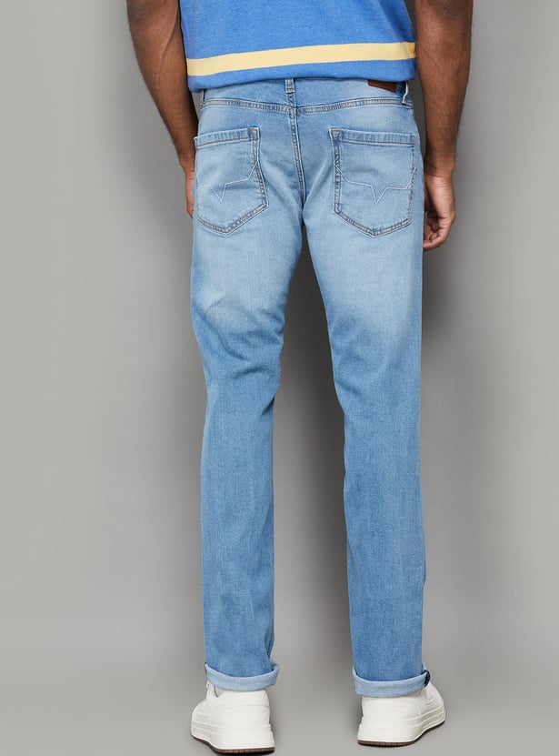 PEPE JEANS Light Wash Slim Straight Jeans