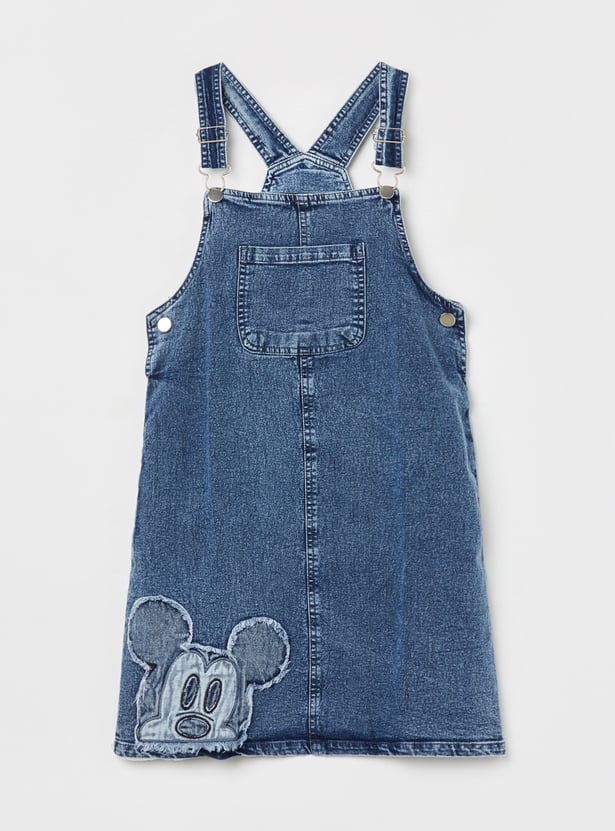 FAME FOREVER Girls Mickey Mouse Dungaree