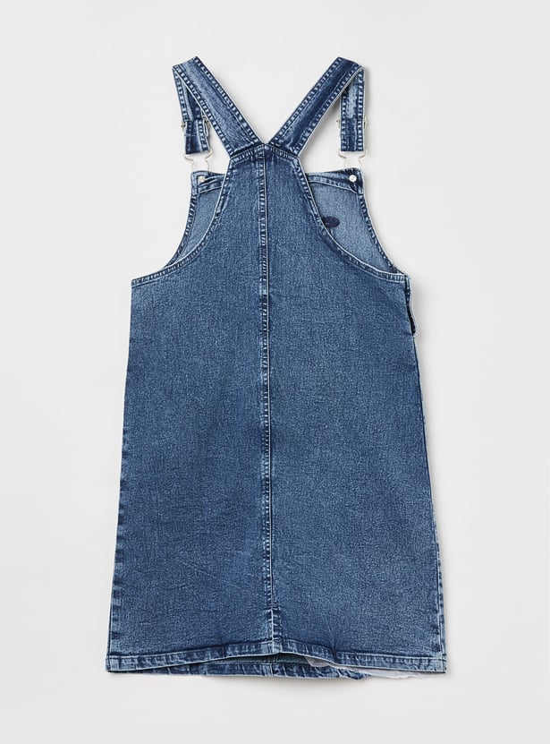 FAME FOREVER Girls Mickey Mouse Dungaree