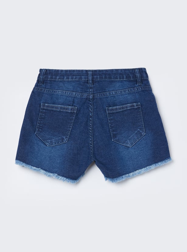 FAME FOREVER Girls Denim Shorts