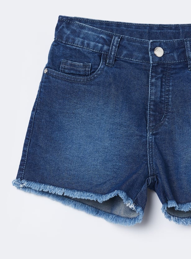 FAME FOREVER Girls Denim Shorts