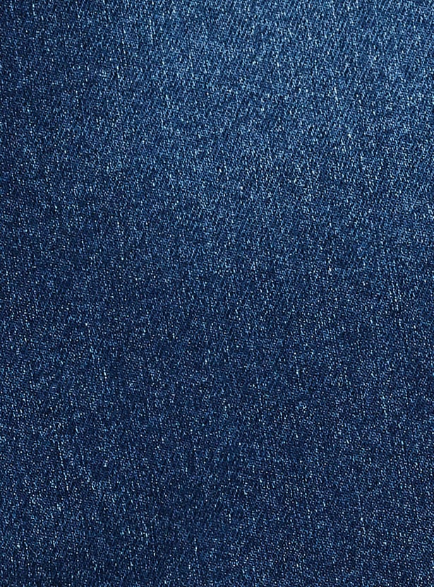 FAME FOREVER Girls Washed Mid-Rise Jeans