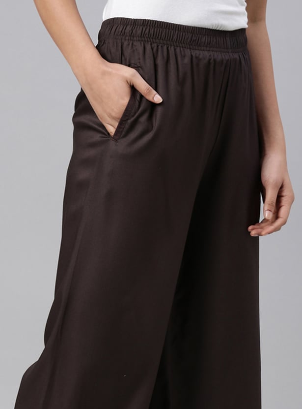 GO COLORS Solid Palazzos