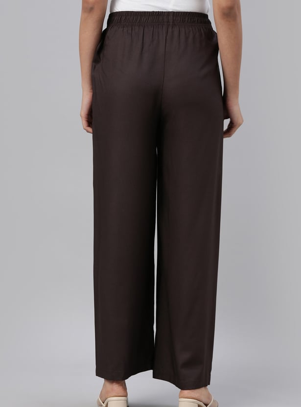 GO COLORS Solid Palazzos