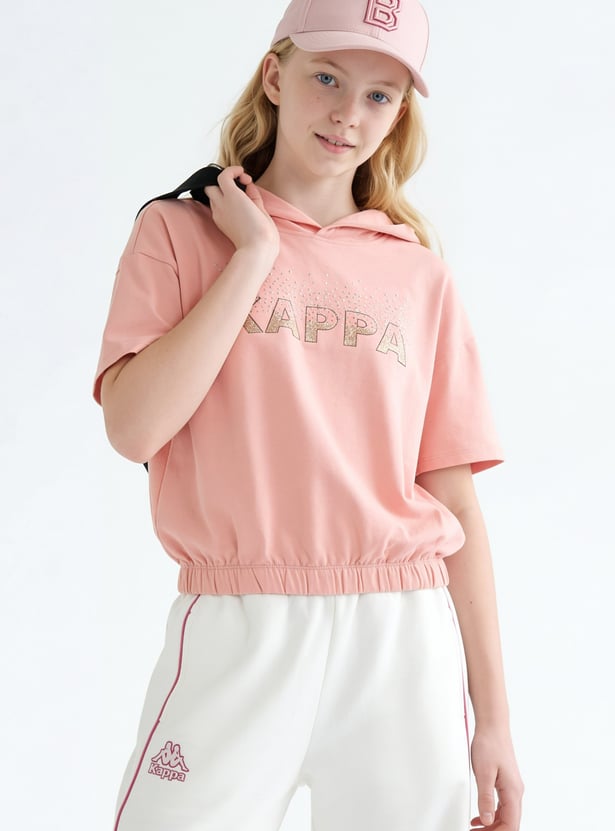 KAPPA Girls Embellished T-shirt