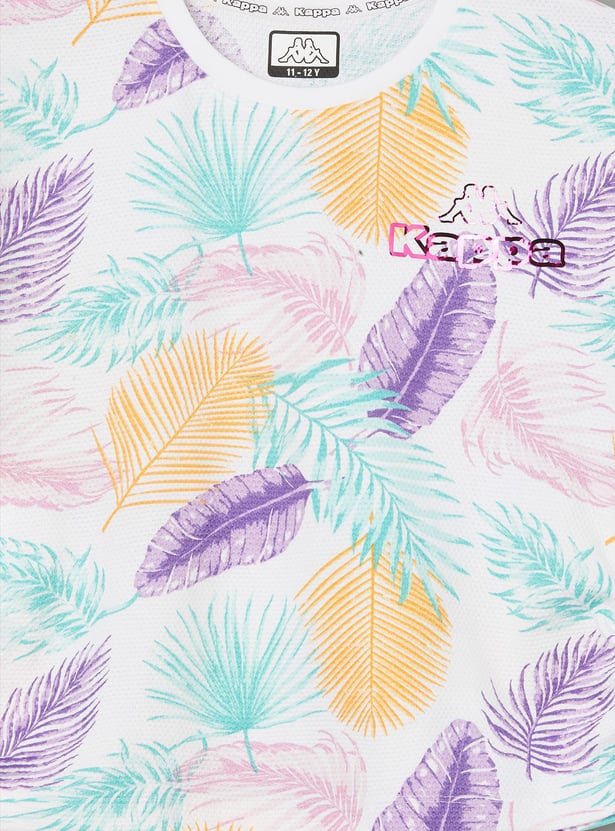 KAPPA Girls Feather Print T-shirt