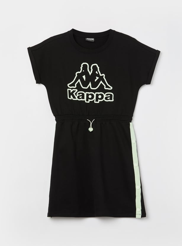 KAPPA Girls Brand Print T-shirt Dress