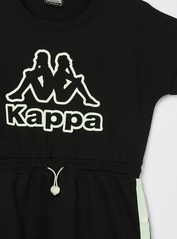 KAPPA Girls Brand Print T-shirt Dress