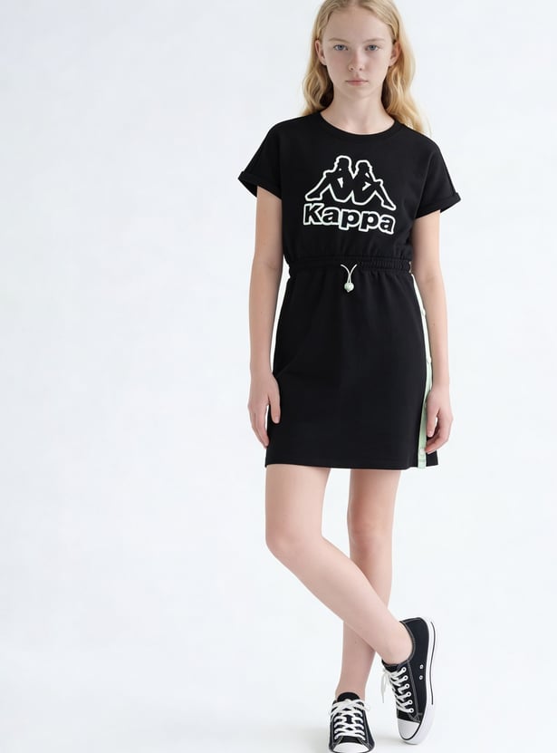 KAPPA Girls Brand Print T-shirt Dress