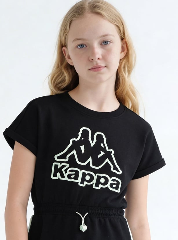 KAPPA Girls Brand Print T-shirt Dress
