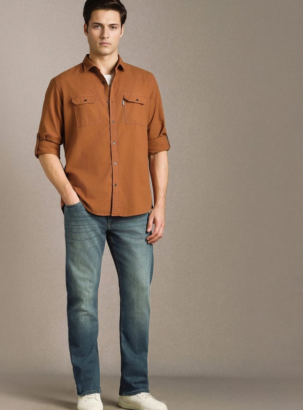 LP JEANS Solid Regular Fit Shirt