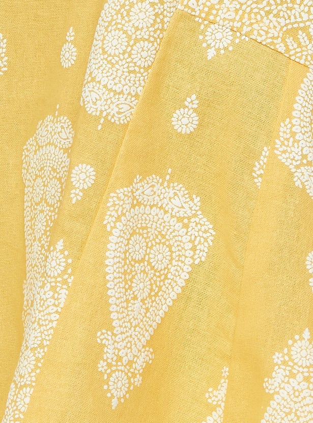 SPAN Paisley Print Flared Kurti