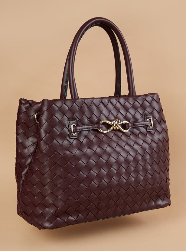 CODE Basket Weave Handheld Bag