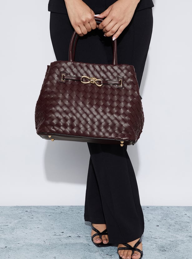 CODE Basket Weave Handheld Bag