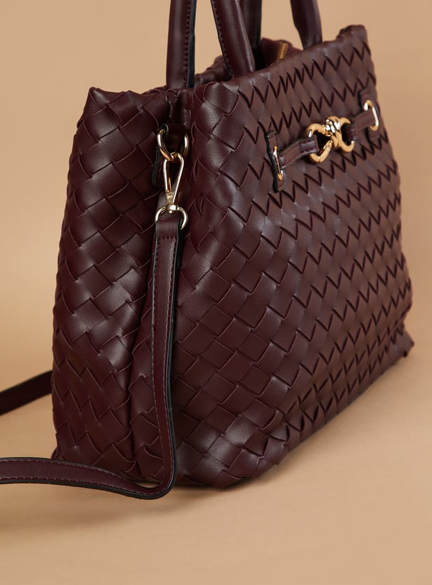 CODE Basket Weave Handheld Bag