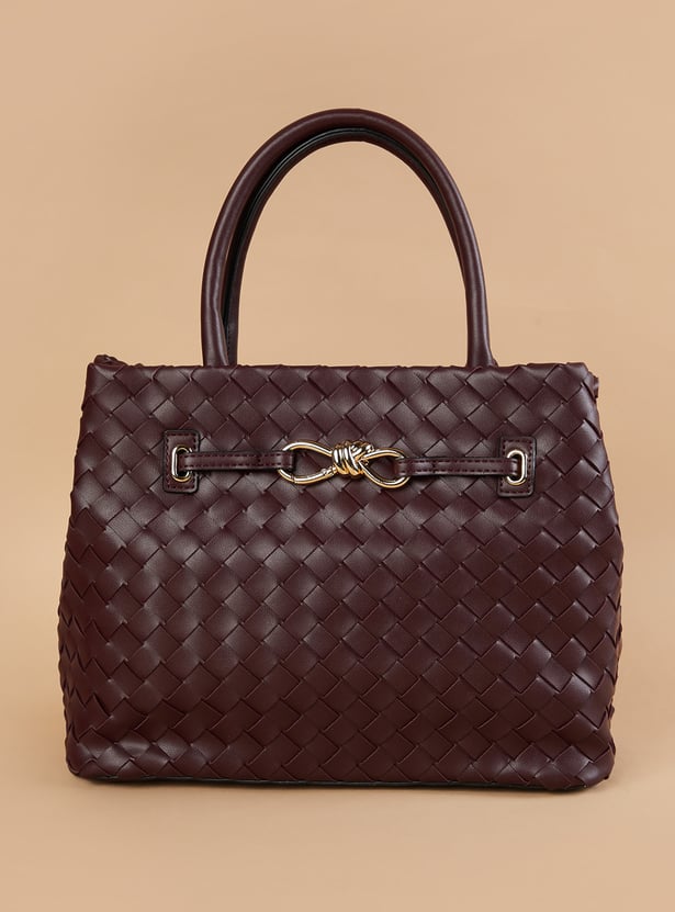 CODE Basket Weave Handheld Bag