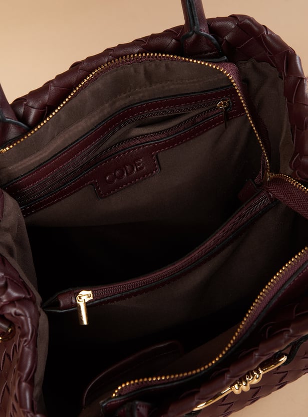 CODE Basket Weave Handheld Bag