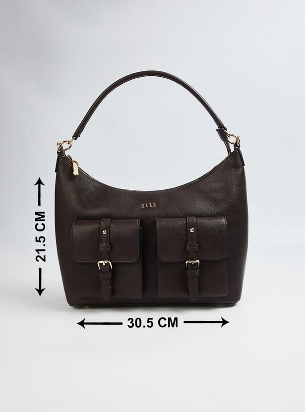 ELLE Solid Shoulder Bag