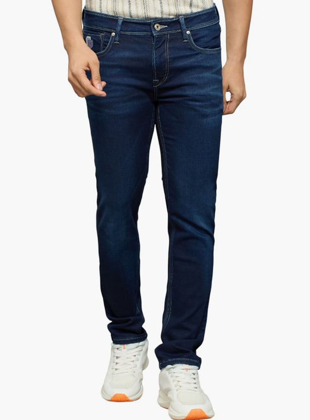 KILLER Dark Wash Slim Straight Jeans