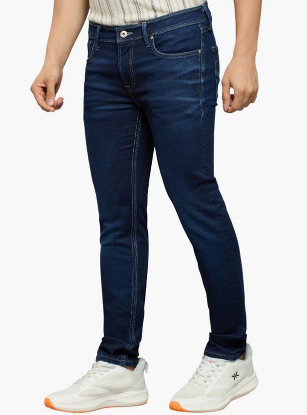 KILLER Dark Wash Slim Straight Jeans