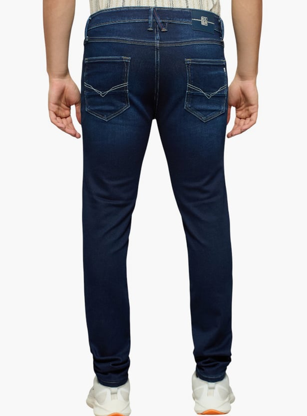 KILLER Dark Wash Slim Straight Jeans