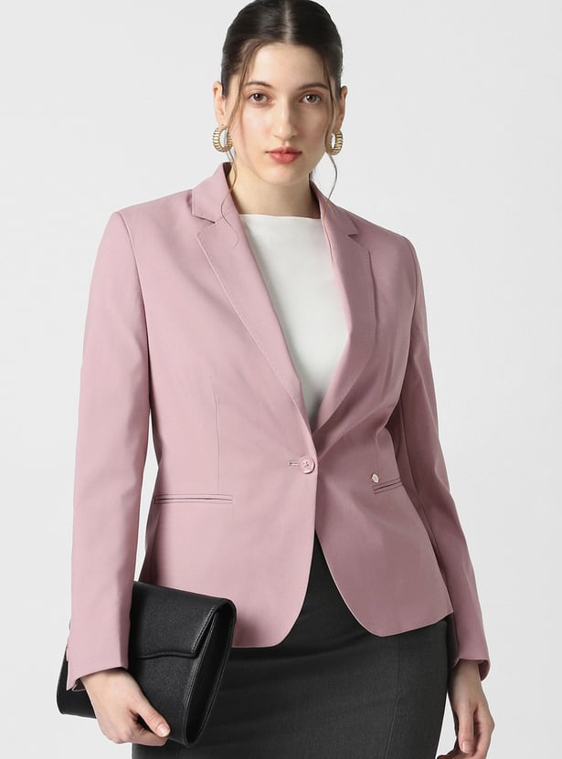 VAN HEUSEN Solid Tailored Blazer