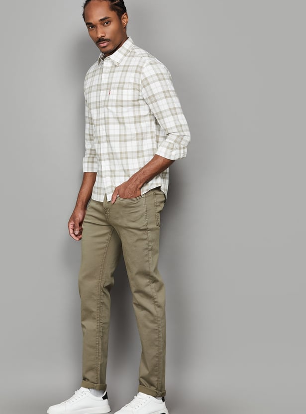 FLYING MACHINE Solid Slim Straight Jeans