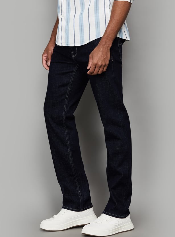 FLYING MACHINE Rinsed Slim Straight Jeans