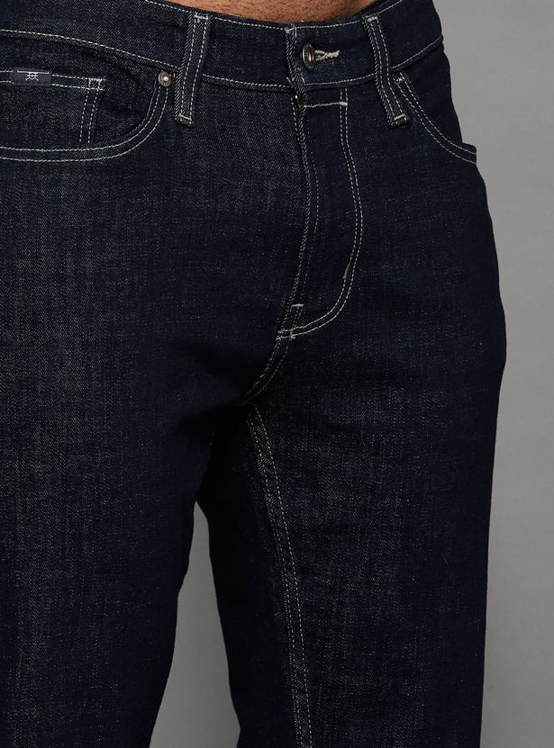 FLYING MACHINE Rinsed Slim Straight Jeans