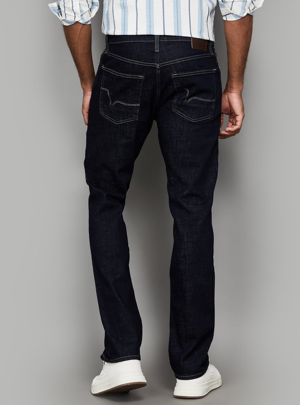 FLYING MACHINE Rinsed Slim Straight Jeans