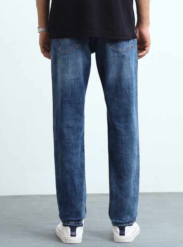 FLYING MACHINE Washed Freddie F77 Jeans (Slim Straight)