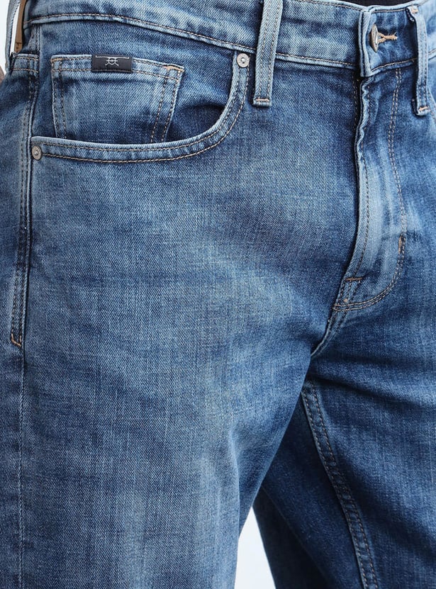 FLYING MACHINE Washed Freddie F77 Jeans (Slim Straight)