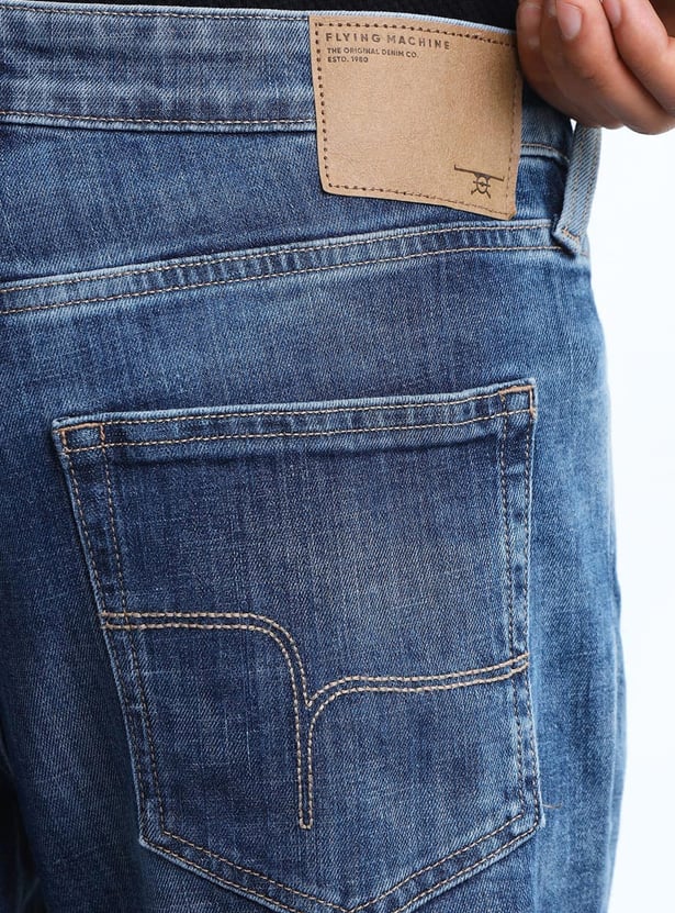 FLYING MACHINE Washed Freddie F77 Jeans (Slim Straight)