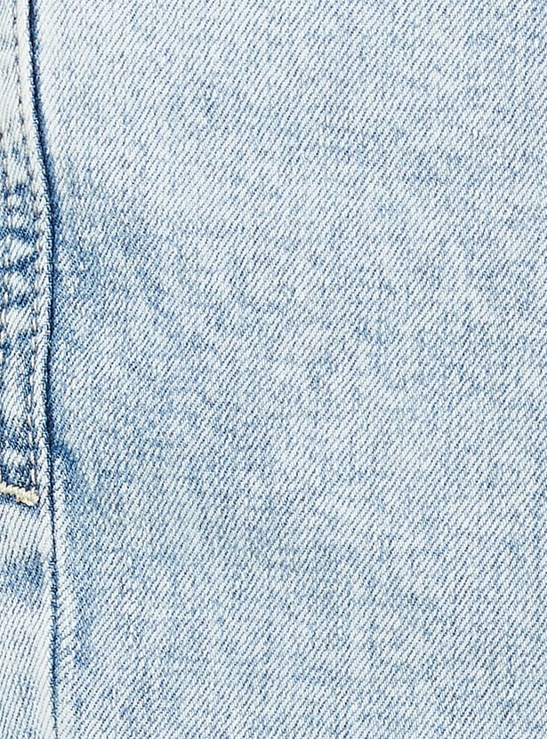 FLYING MACHINE Washed Slim Straight Jeans