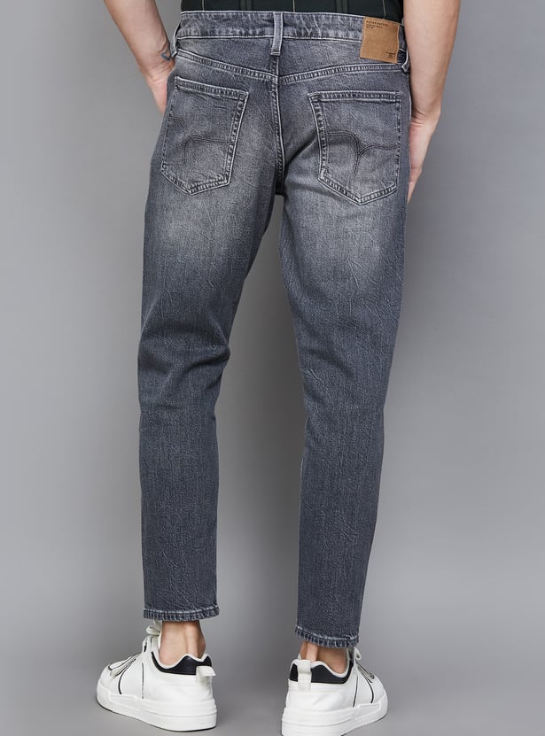 FLYING MACHINE Washed Mankle Jeans (Slim Tapered)